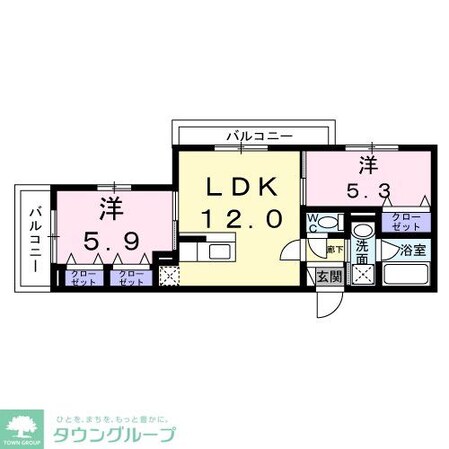ヴィレッジ キールの物件間取画像